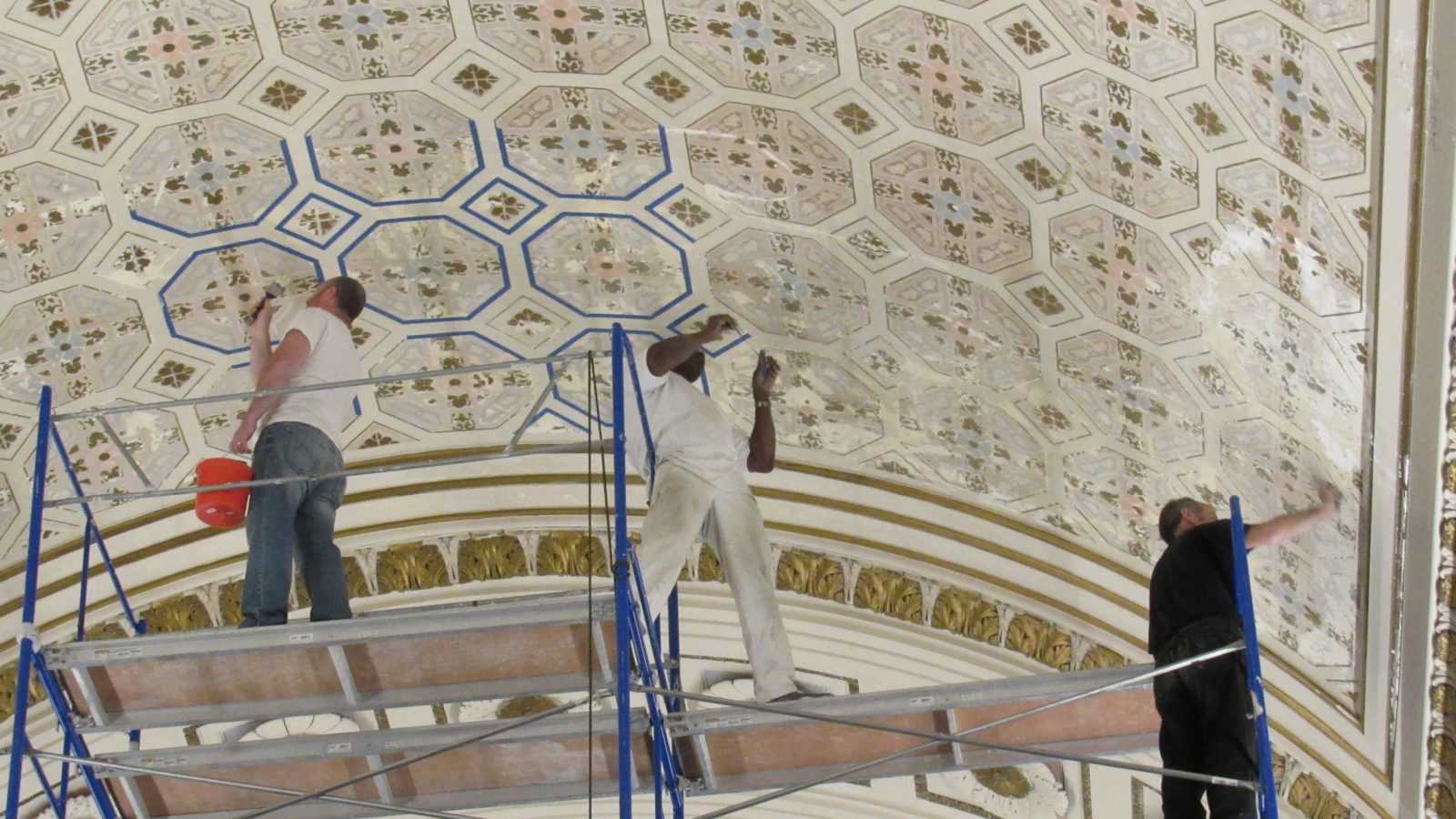 Restoring Sanctuary Ceiling